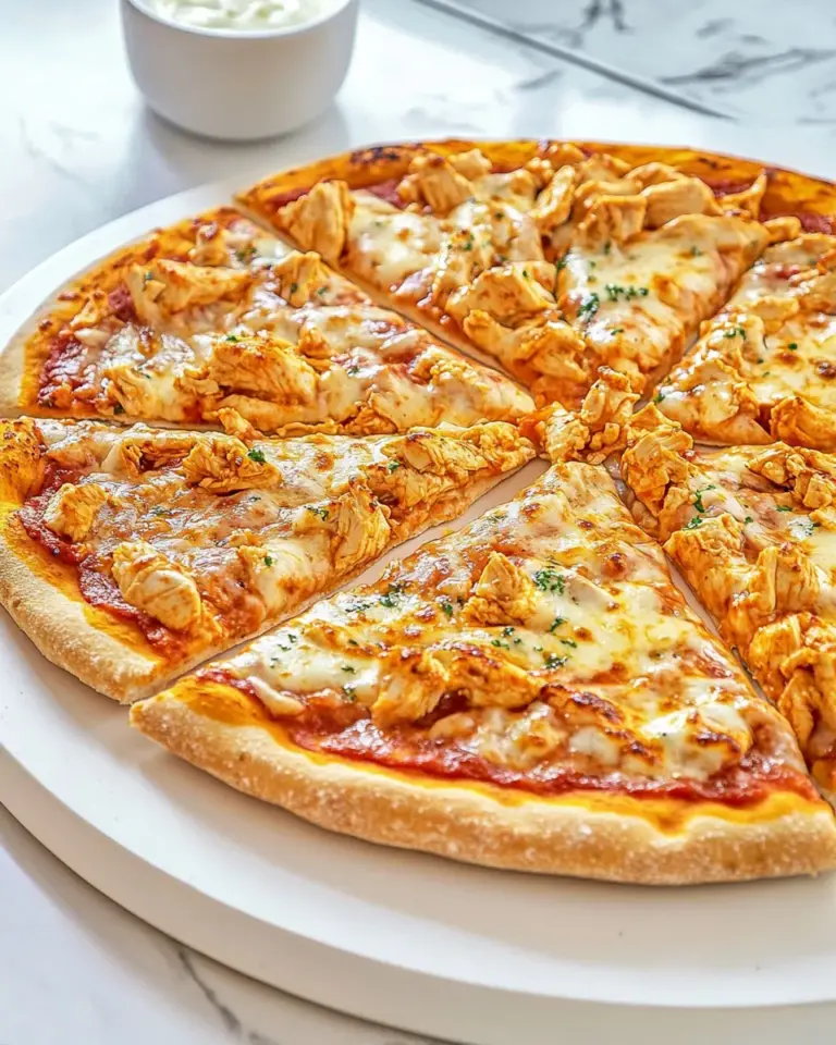 Homemade Easy Copycat Dominos Buffalo Chicken Pizza Recipe photo