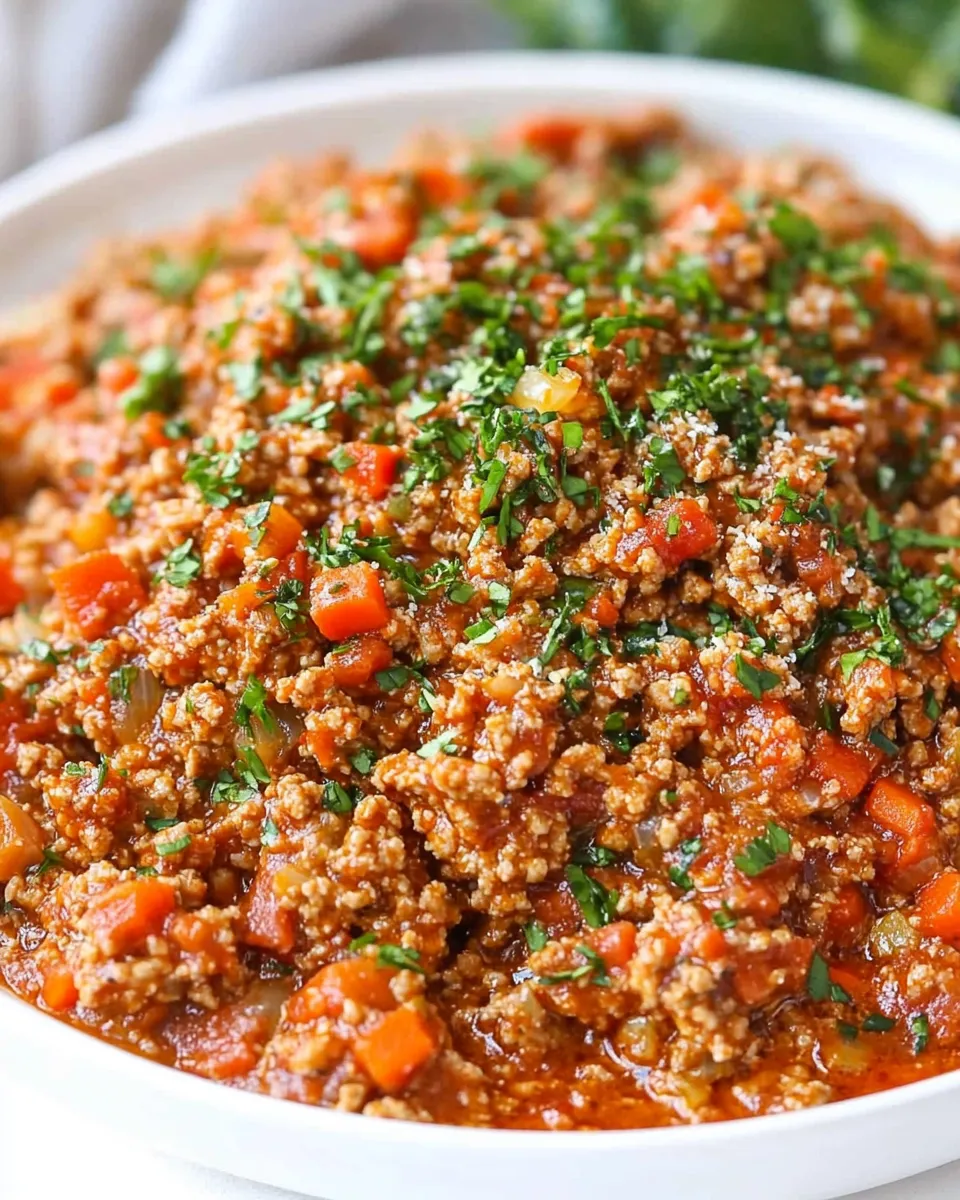 Homemade Easy Ground Turkey Bolognese photo
