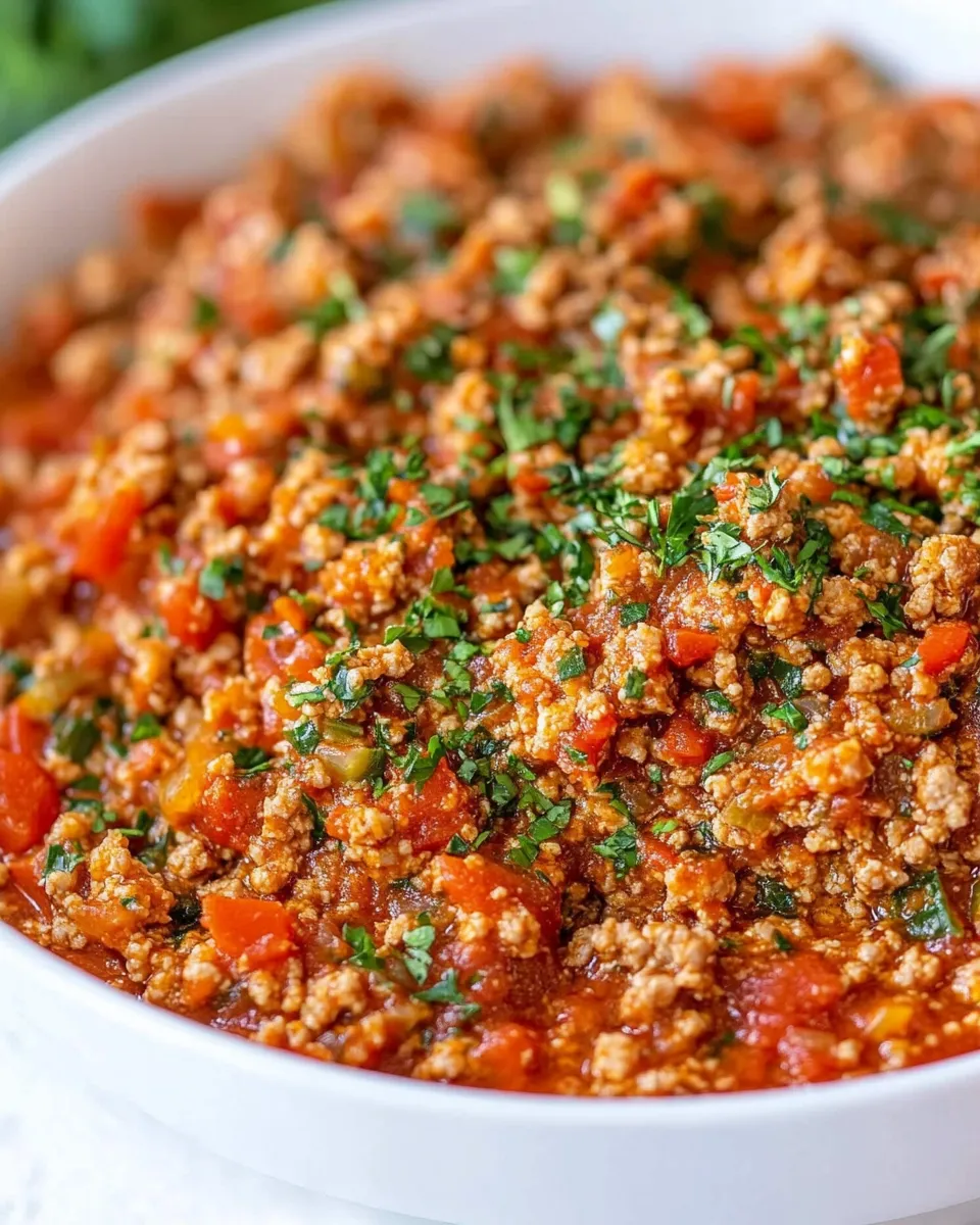 Classic Easy Ground Turkey Bolognese image
