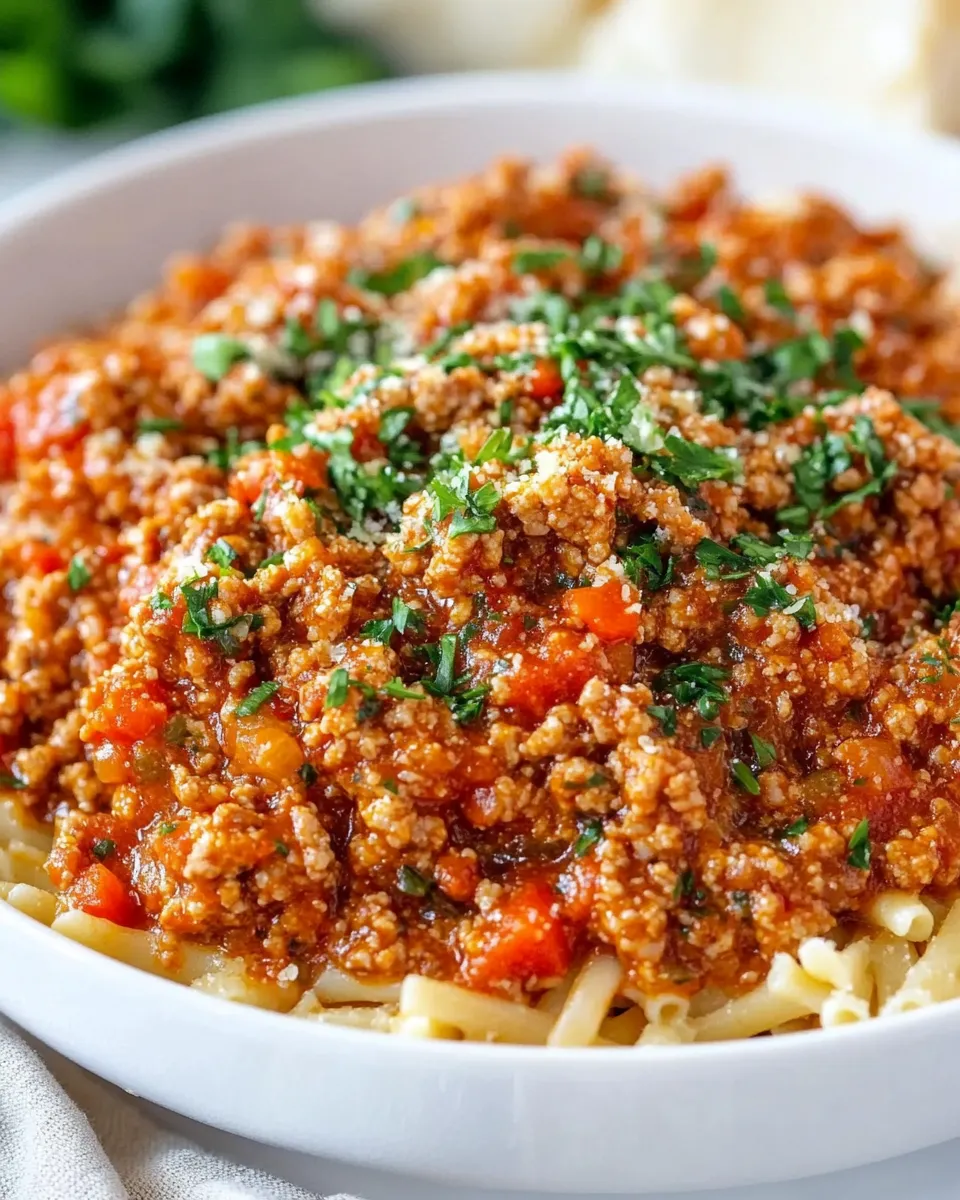 Delicious Easy Ground Turkey Bolognese recipe photo
