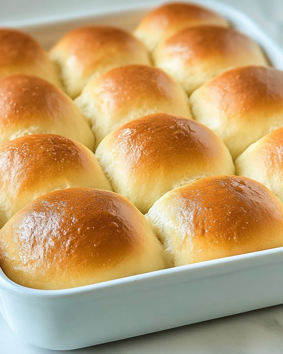 Quick Easy Homemade Dinner Rolls shot