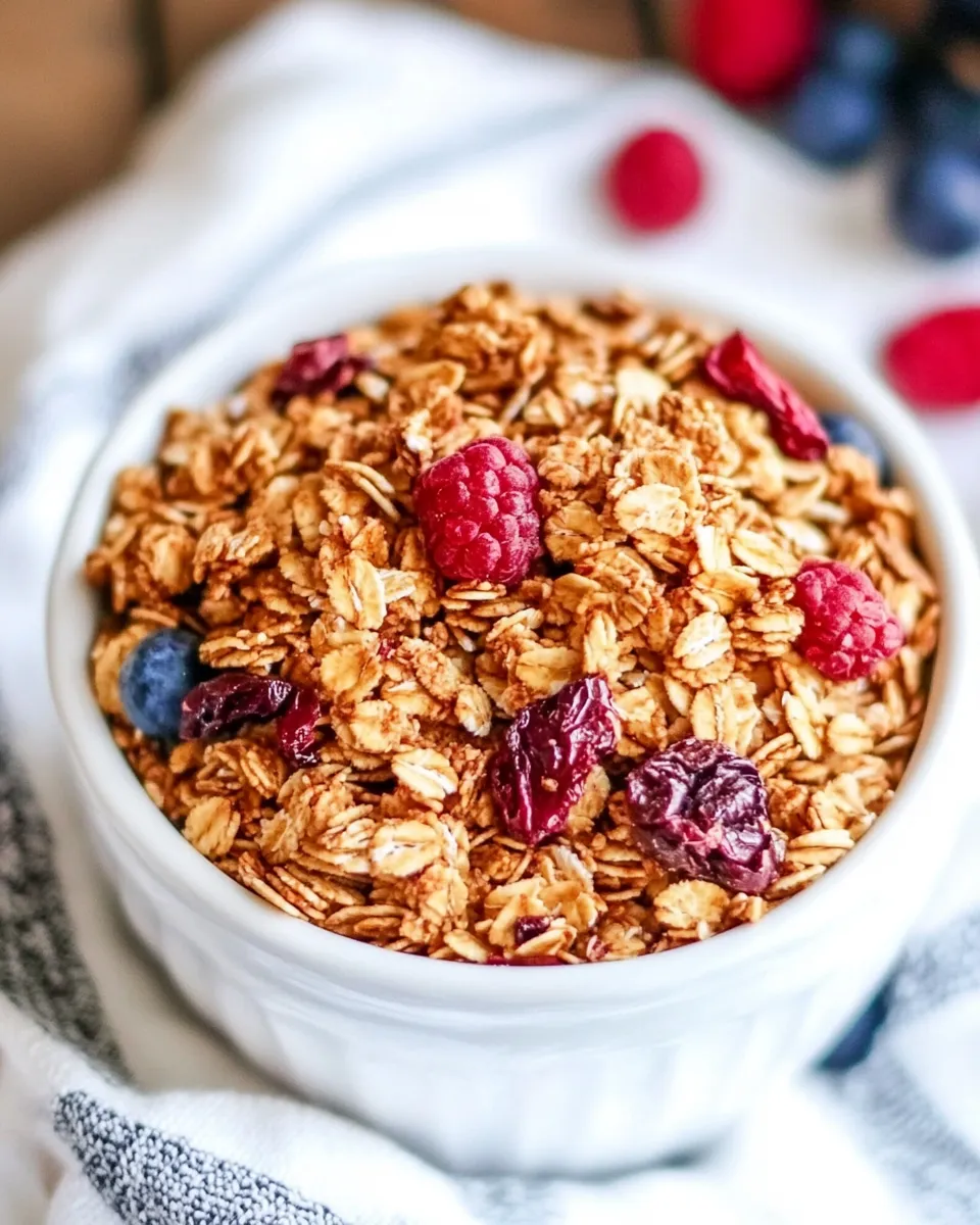 Delicious Easy Homemade Granola recipe photo