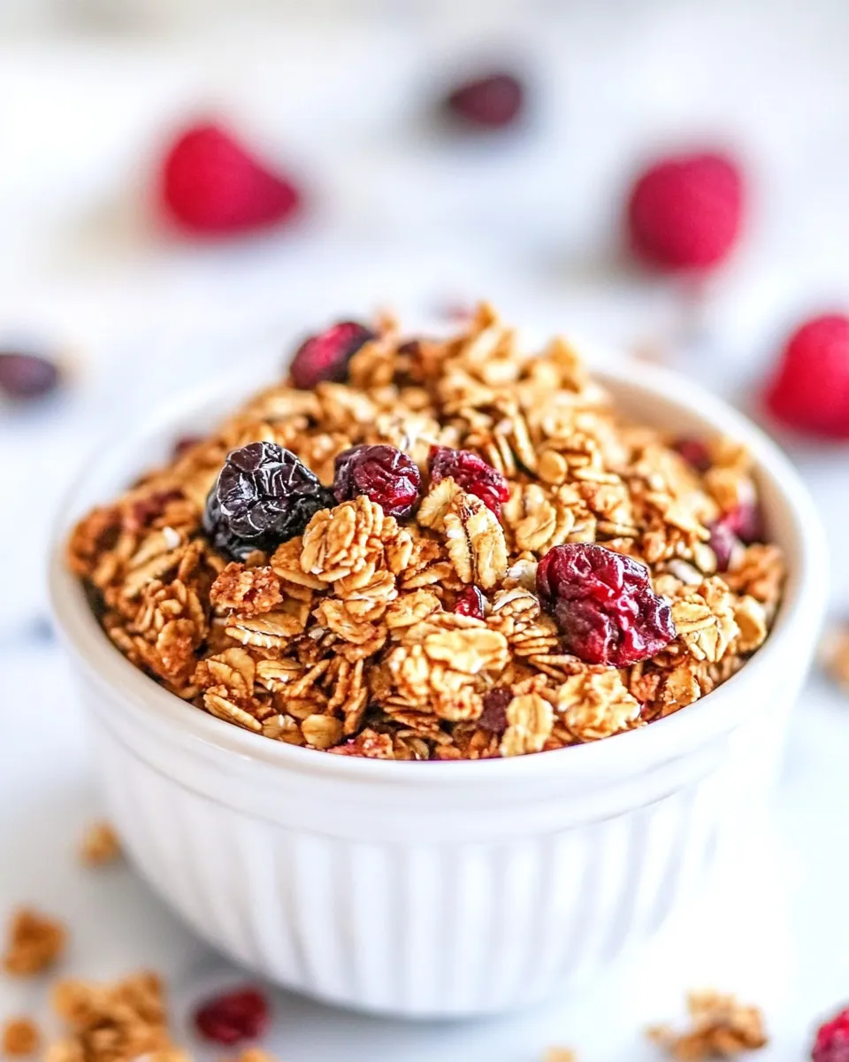 Quick Easy Homemade Granola shot