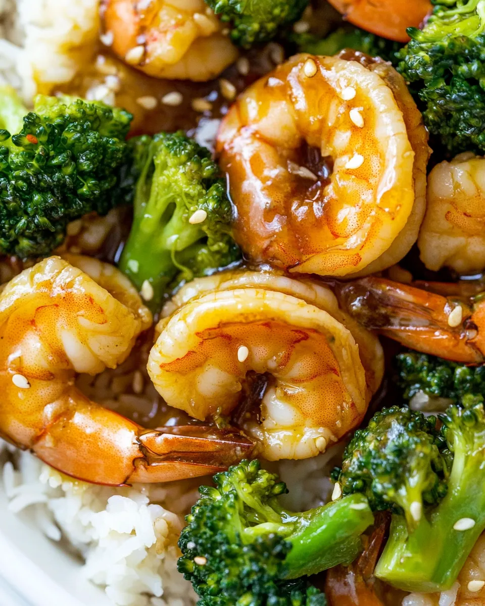 Quick Easy Honey Garlic Shrimp and Broccoli recipe photo