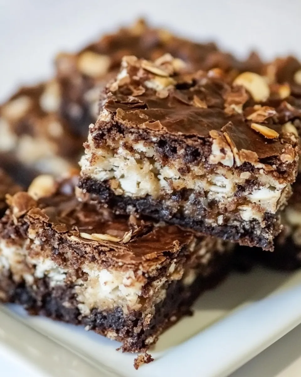 Delicious Easy Macaroon Brownies recipe photo