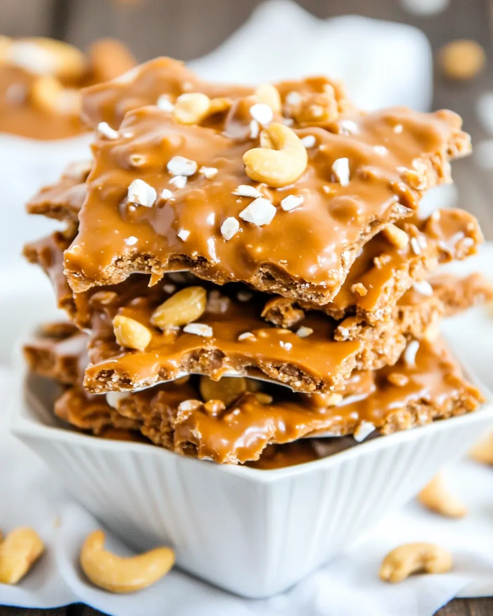Classic Easy Microwave Cashew Brittle image