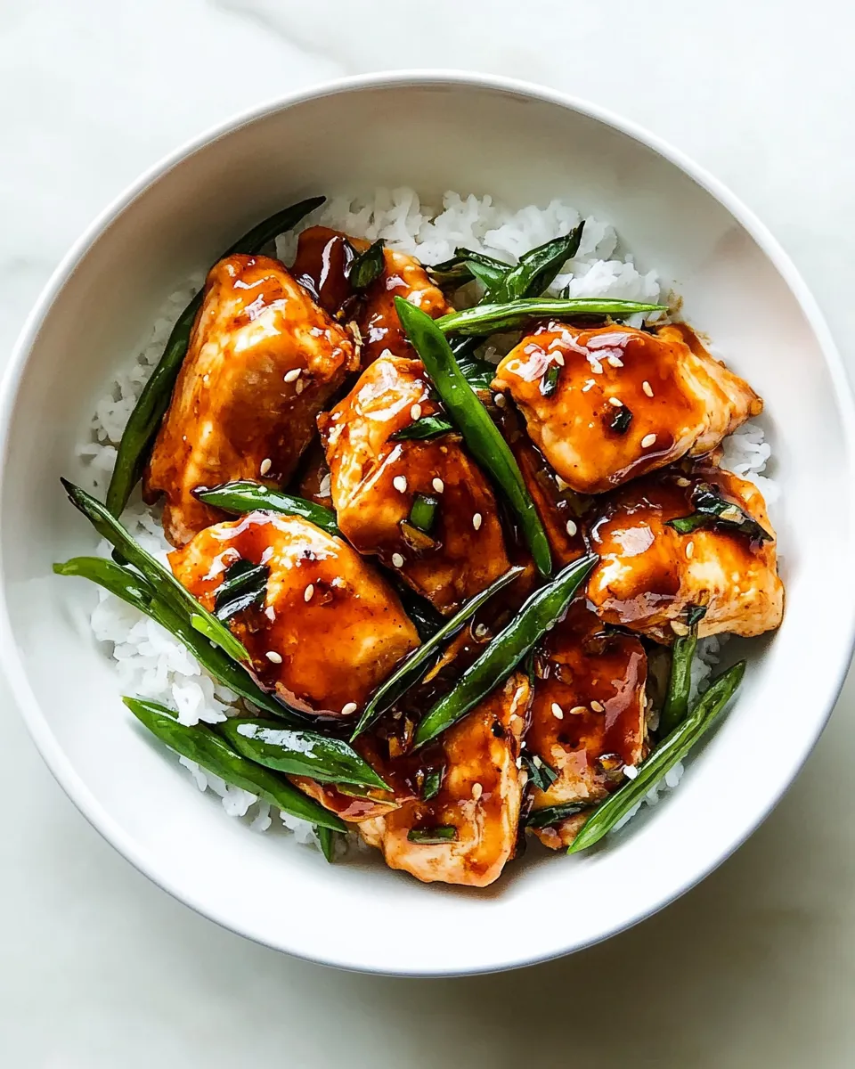 Quick Easy Mongolian Chicken dish photo