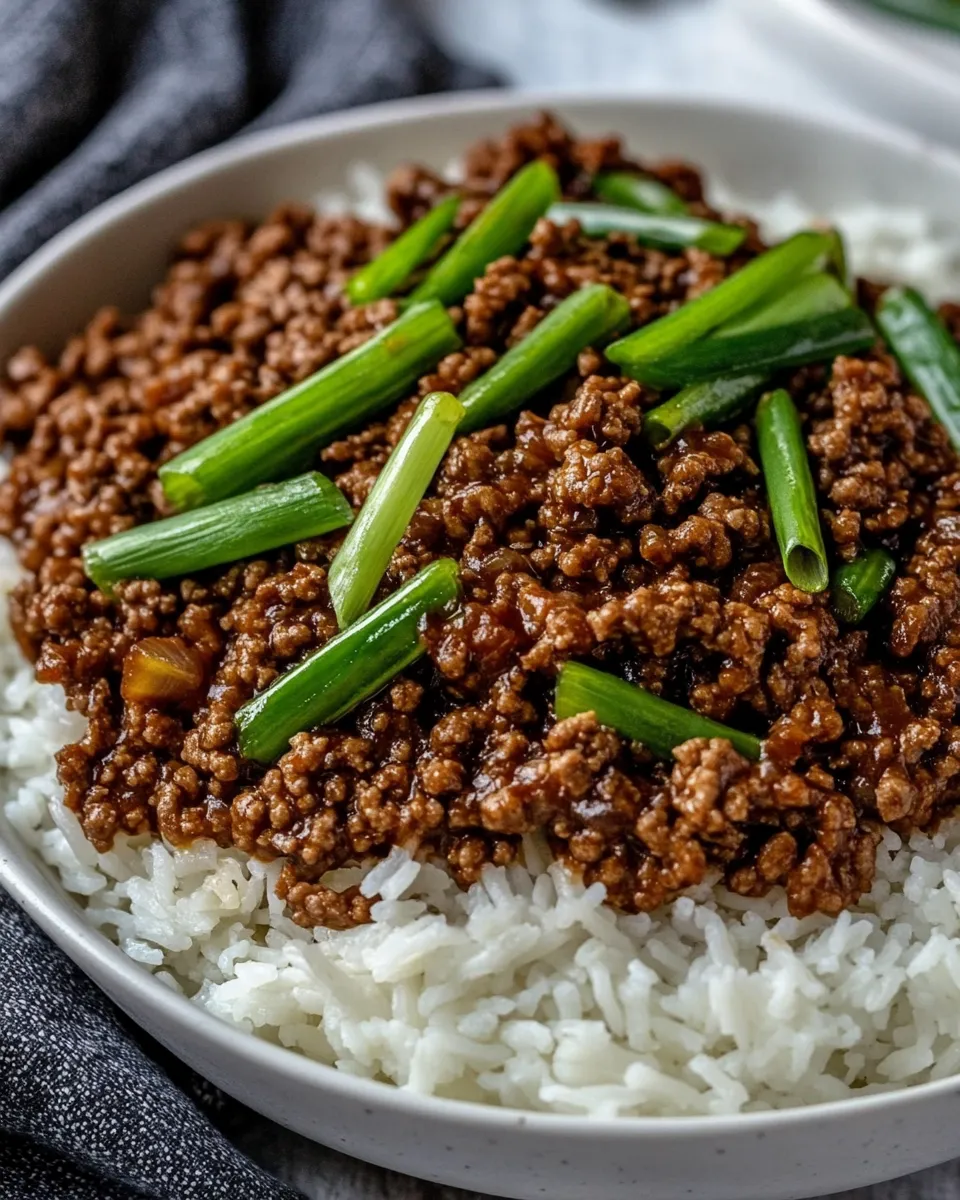 Homemade Easy Mongolian Ground Beef Recipe photo