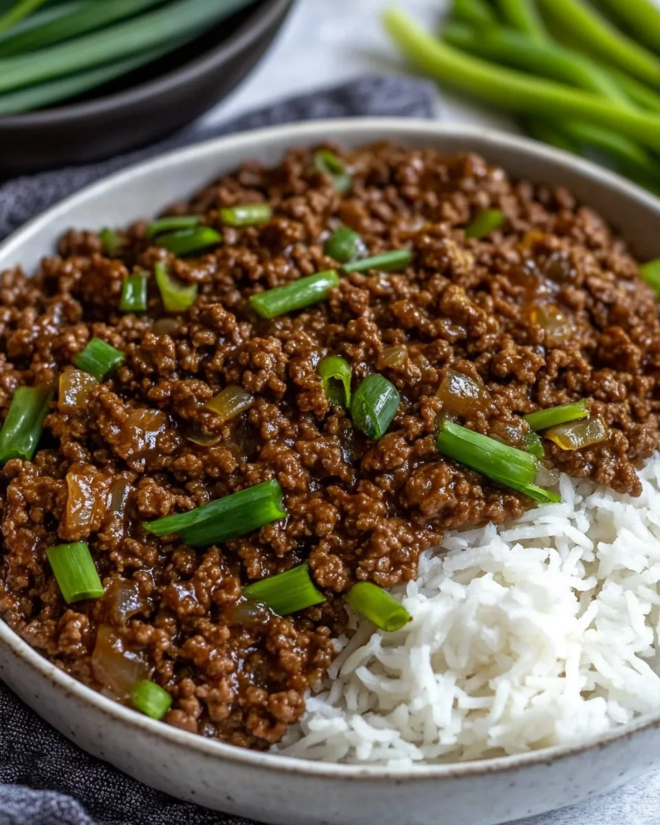 Delicious Easy Mongolian Ground Beef Recipe shot