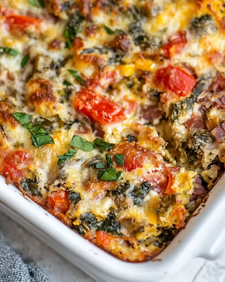 Homemade Easy Overnight Italian Breakfast Casserole photo