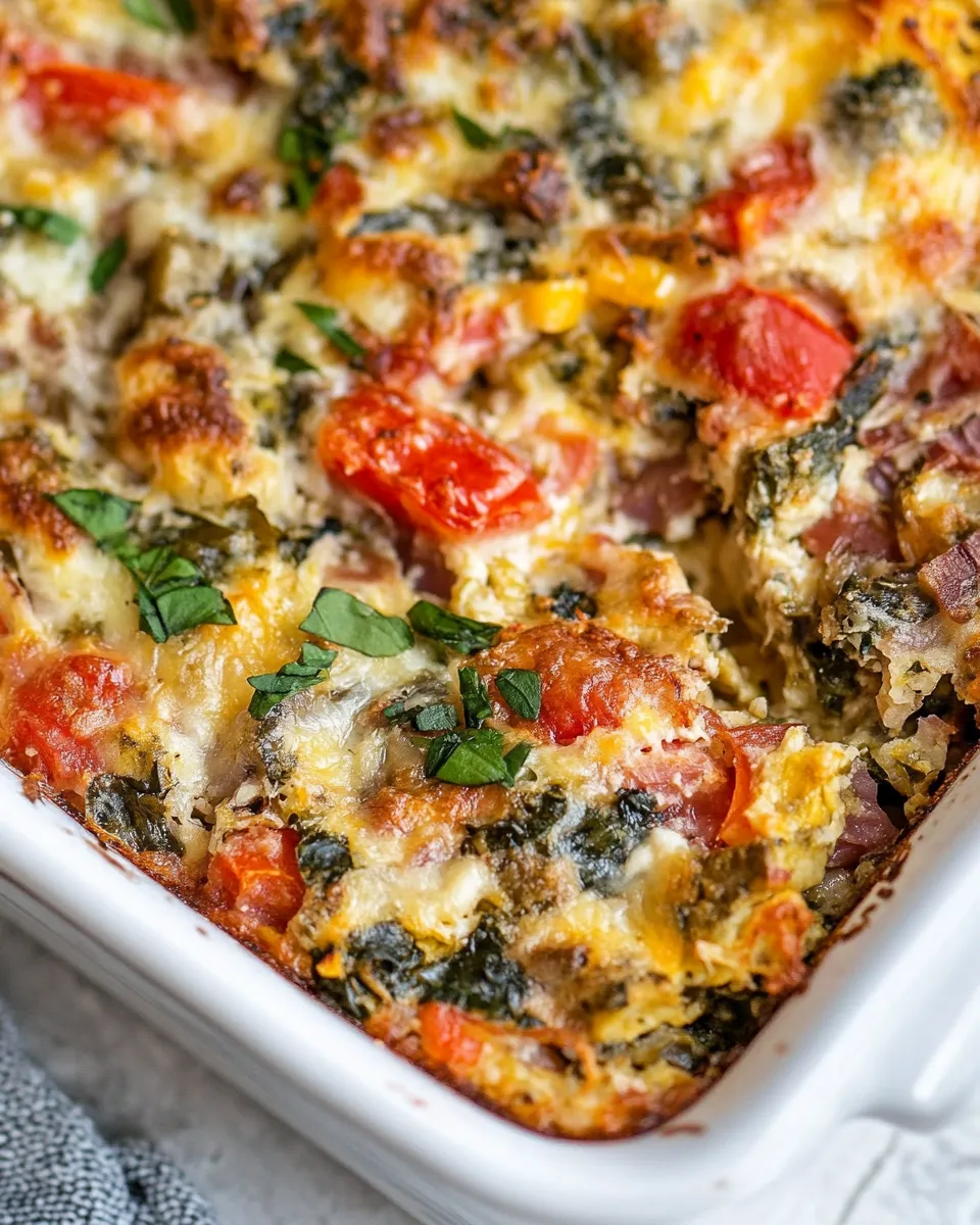 Homemade Easy Overnight Italian Breakfast Casserole photo