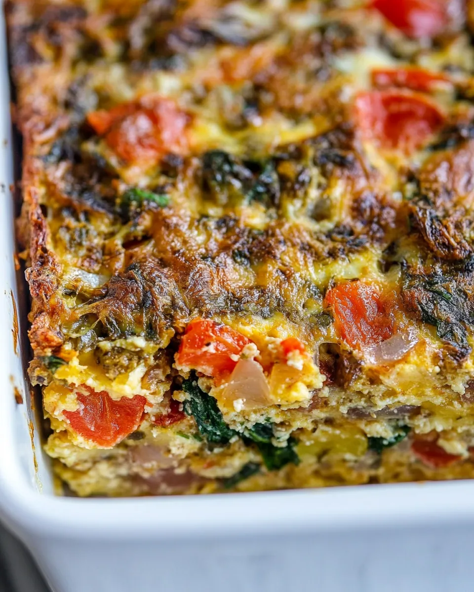 Delicious Easy Overnight Italian Breakfast Casserole recipe photo