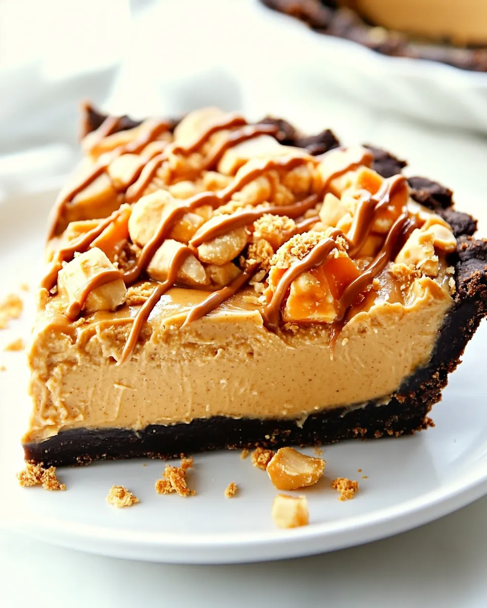 Quick Easy Peanut Butter Pie Recipe dish photo