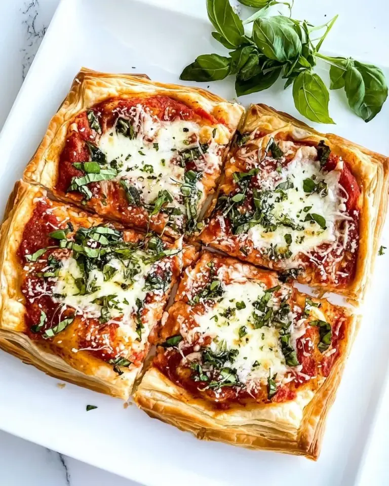 Homemade Easy Puff Pastry Pizza Recipe photo