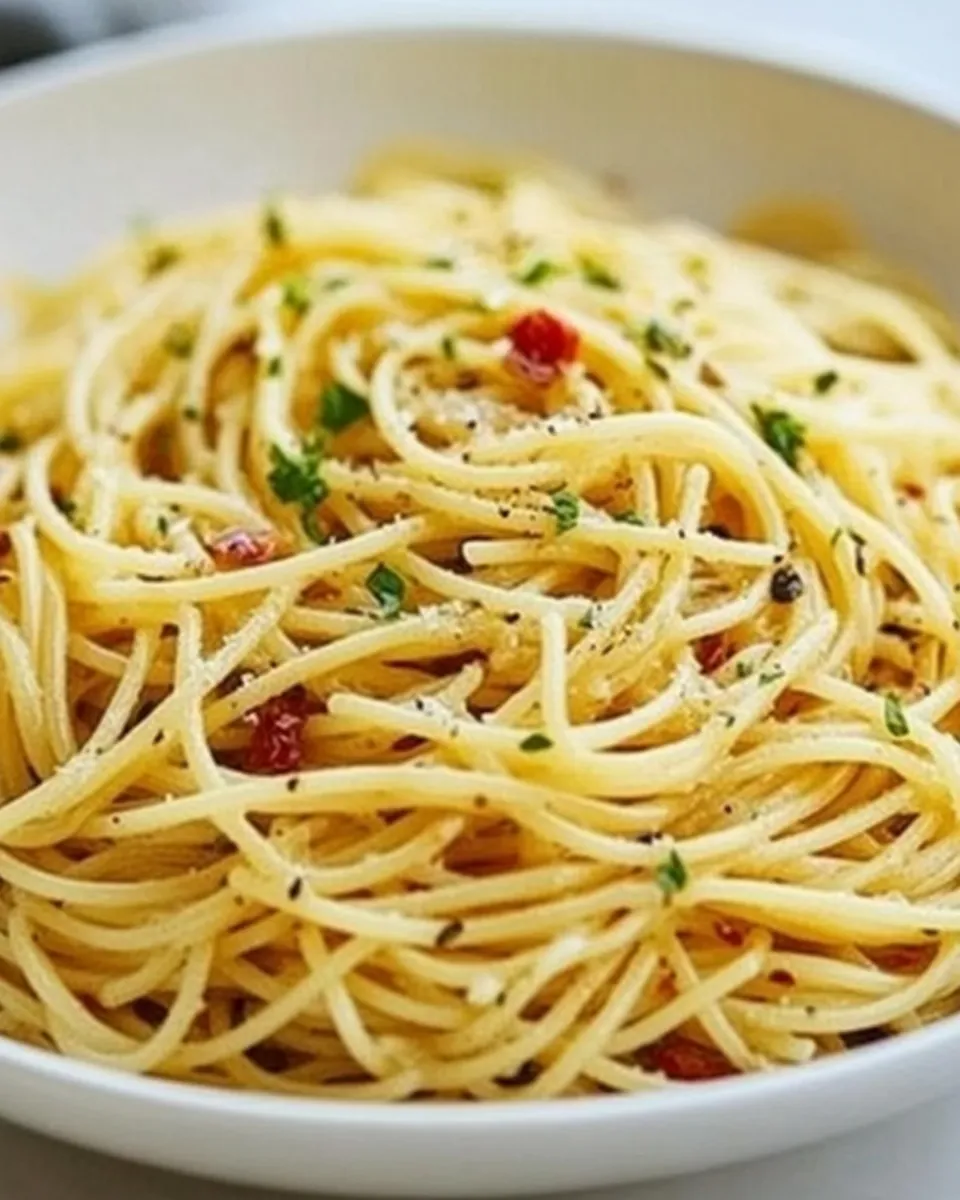 Quick Easy Spaghetti shot