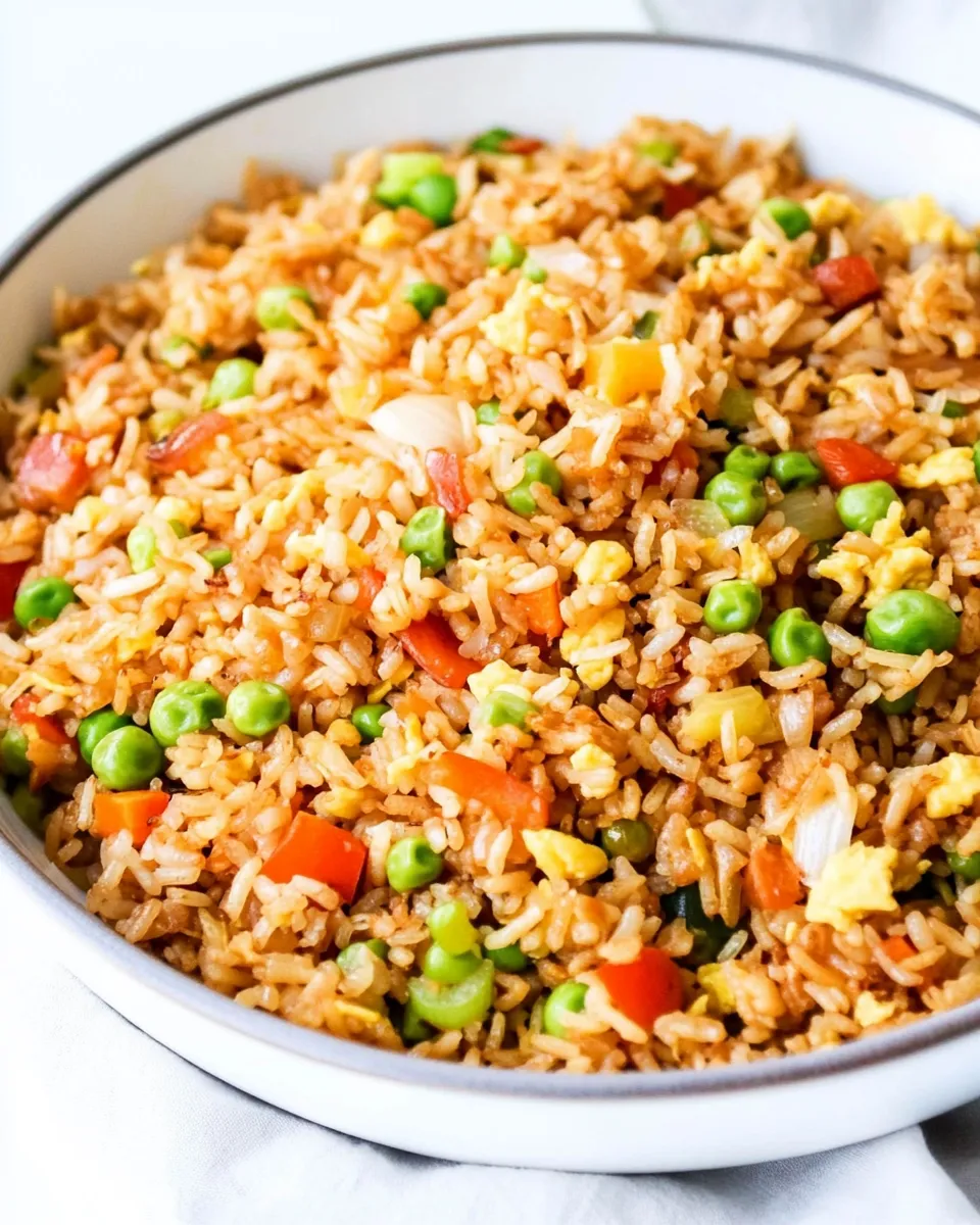 Delicious Easy Vegetable Fried Rice shot