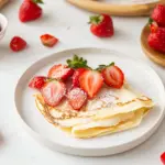 Homemade Eggless Crpes photo