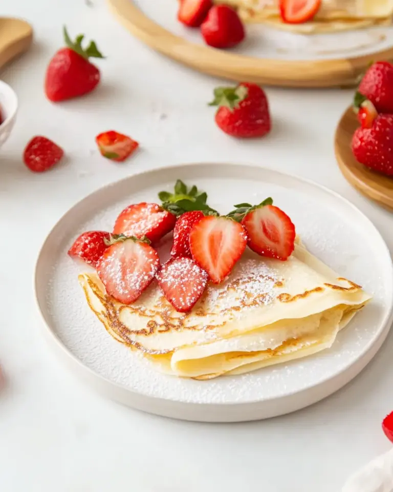 Homemade Eggless Crpes photo