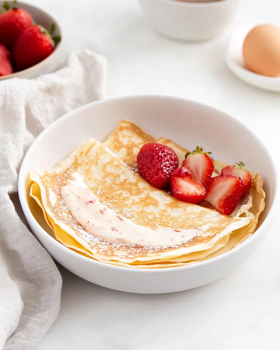 Easy Eggless Crpes recipe photo