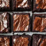 Homemade Espresso Chocolate Chunk Brownies photo