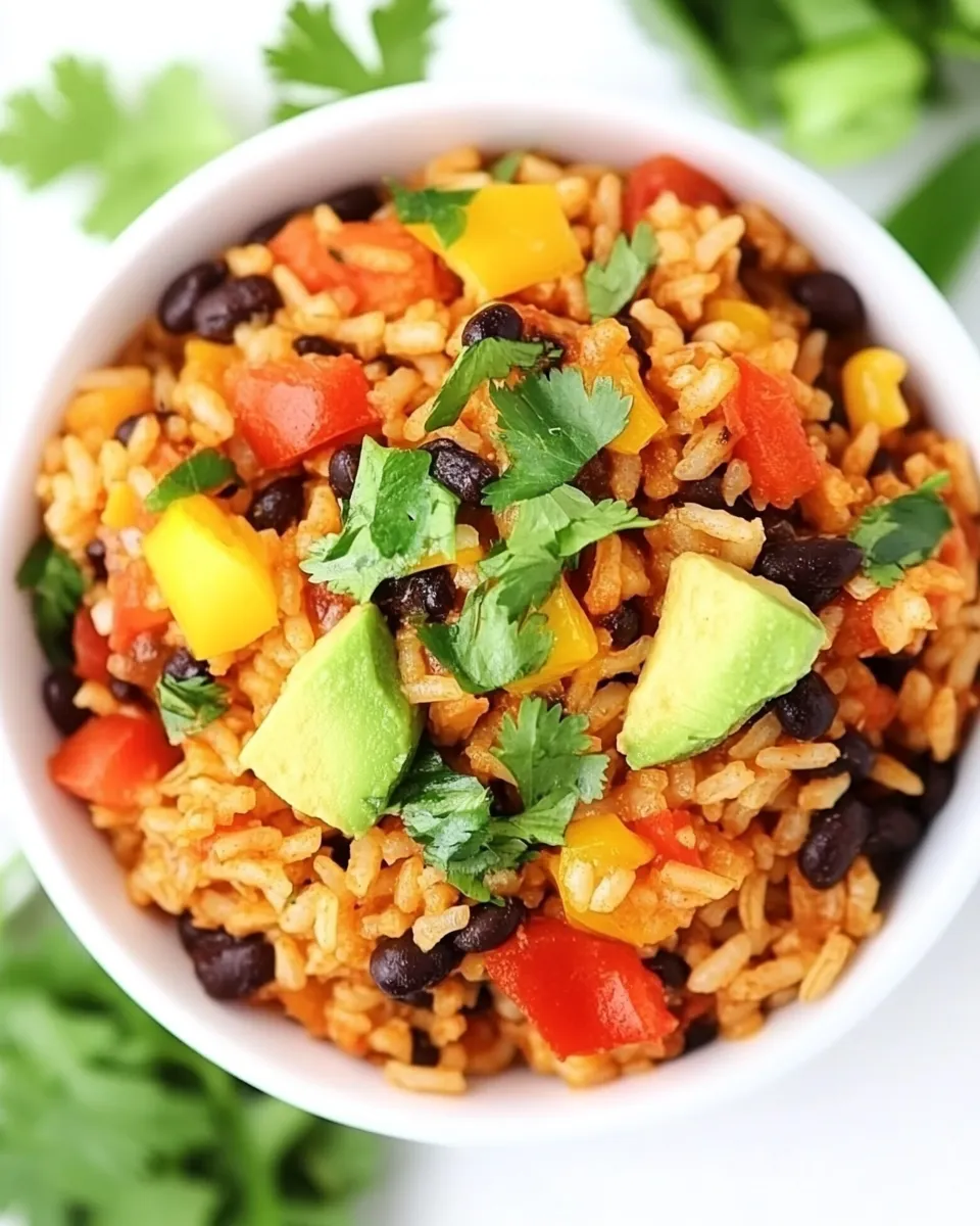 Delicious Fiesta Rice and Black Beans image