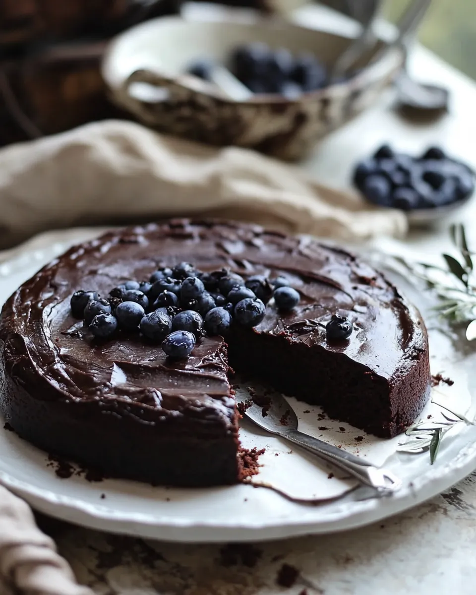 Homemade Flourless Chocolate Cake (Paleo) photo