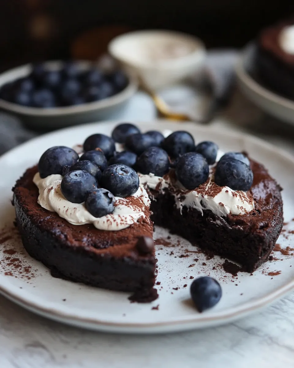 Easy Flourless Chocolate Cake (Paleo) shot