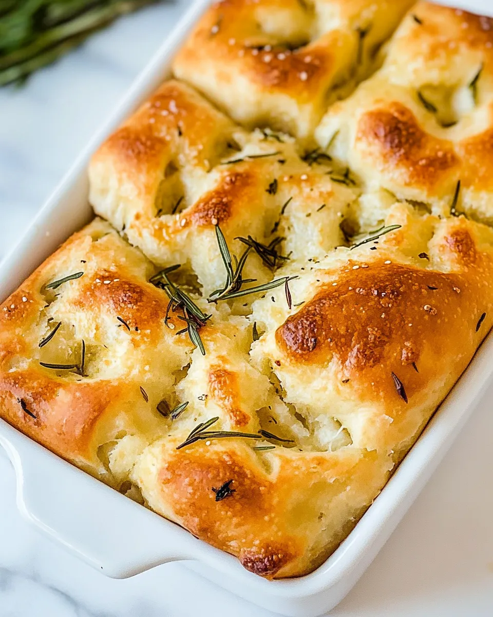 Homemade Focaccia Bread Recipe photo