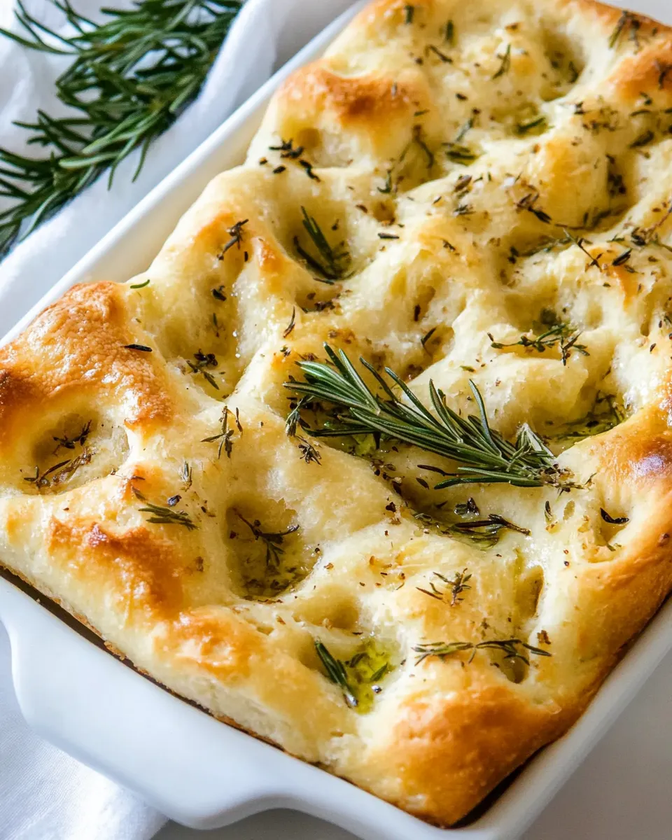 Delicious Focaccia Bread Recipe dish photo