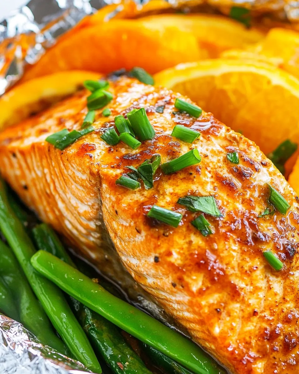 Easy Foil Pack Orange Molasses Salmon photo