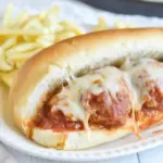 Homemade Freezer Meal Meatball Subs photo
