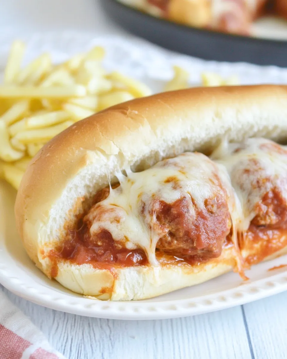Homemade Freezer Meal Meatball Subs photo
