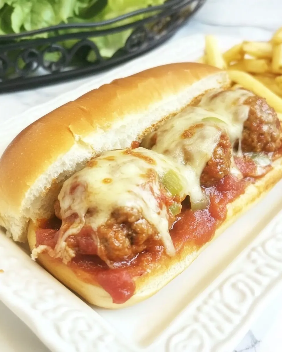 Delicious Freezer Meal Meatball Subs shot
