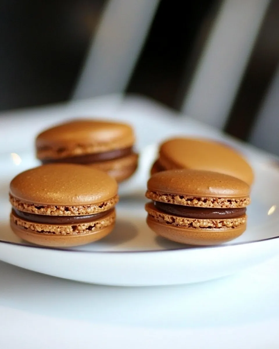 Classic French Chocolate Macaron Recipe image