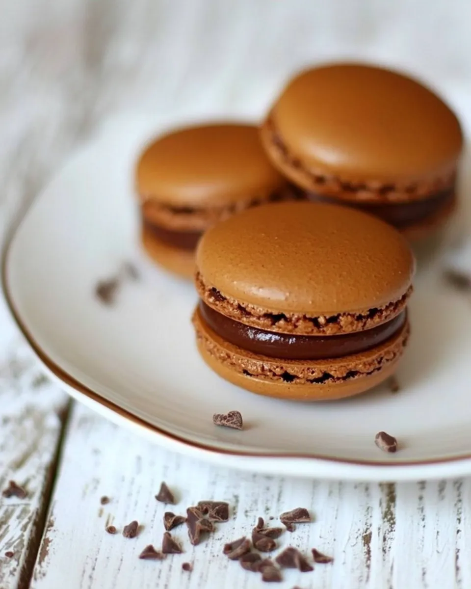 Delicious French Chocolate Macaron Recipe recipe image