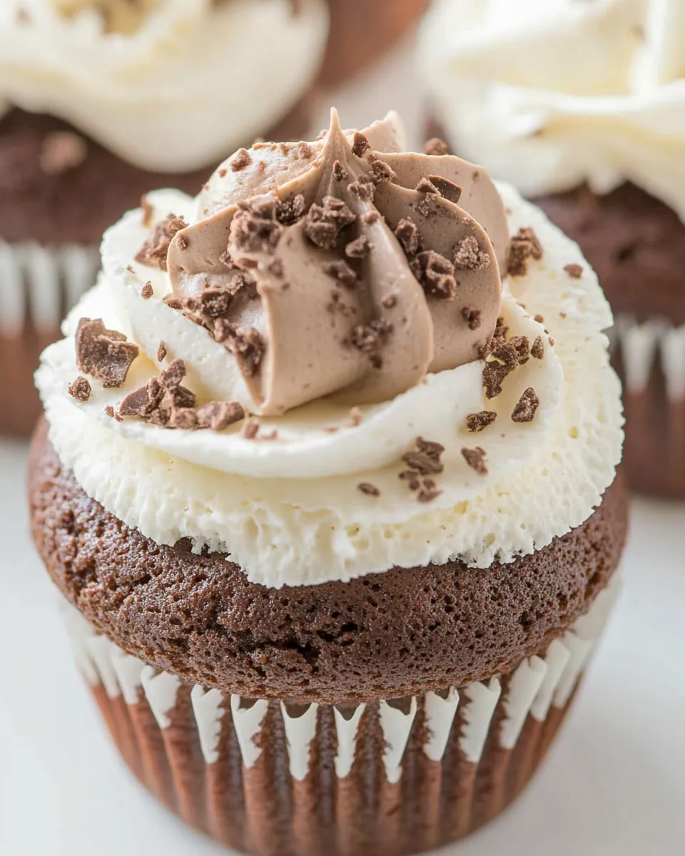 Homemade French Silk Cupcakes photo