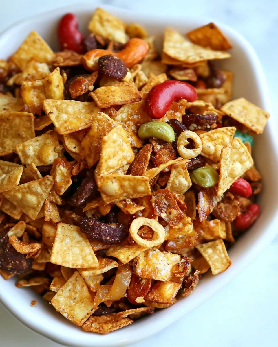 Delicious Frito Snack Mix shot