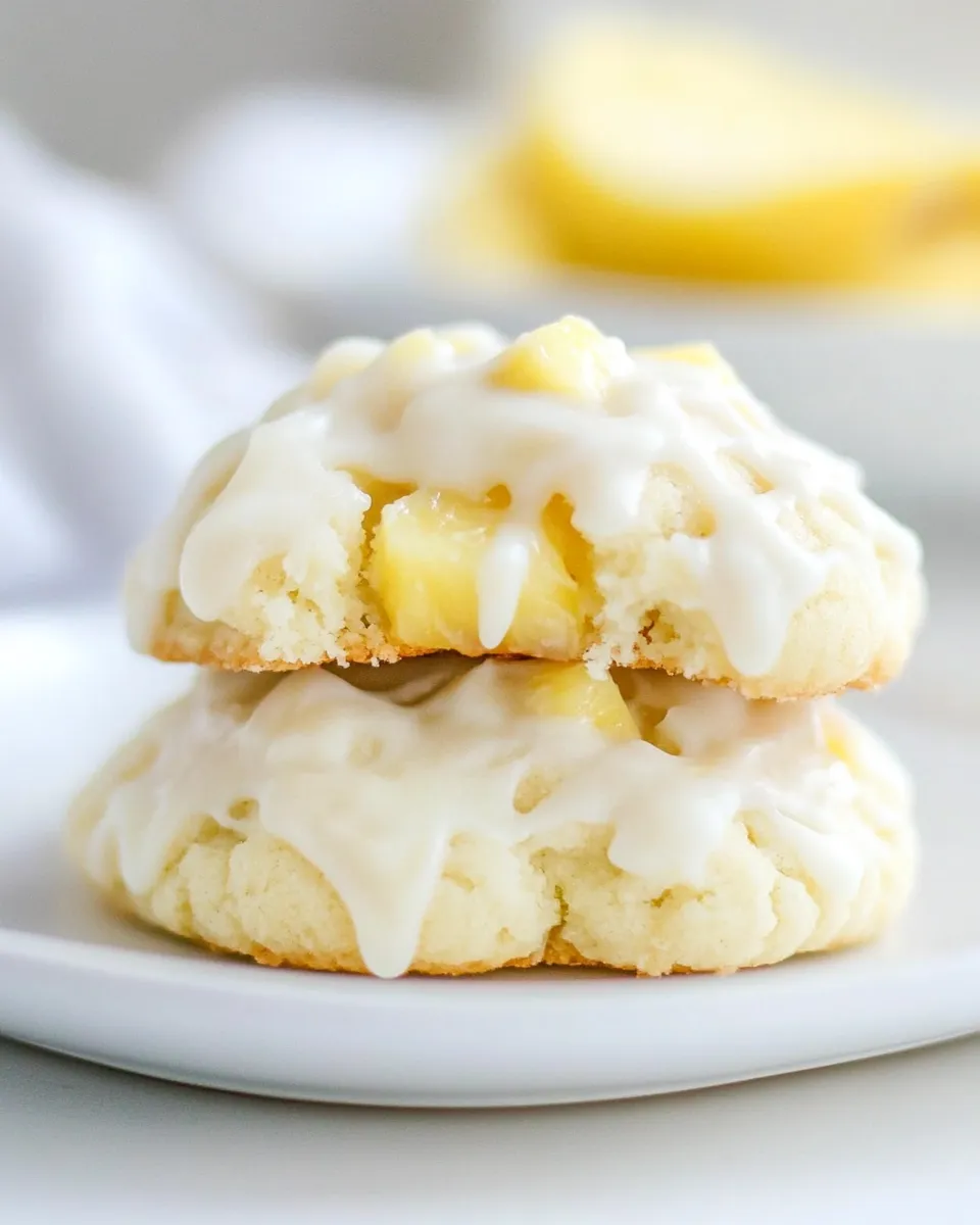 Delicious Frosted Pineapple Drop Cookies Recipe image