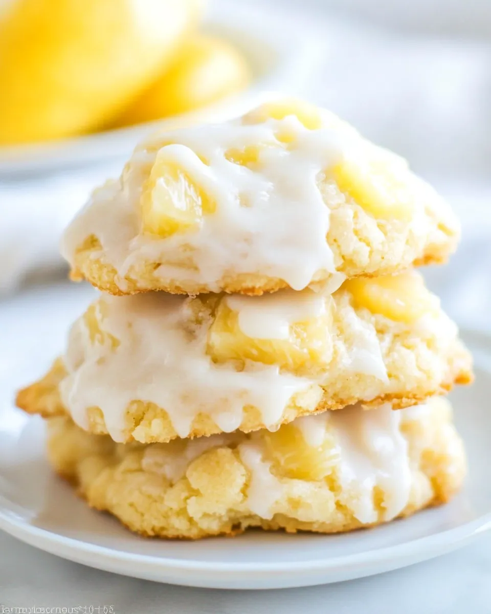 Classic Frosted Pineapple Drop Cookies Recipe dish photo