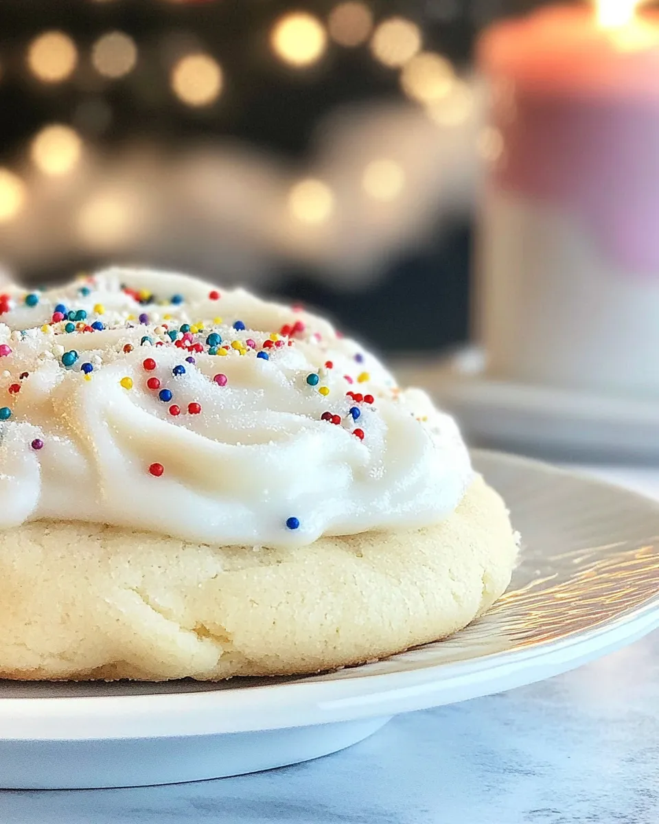 Easy Frosted Soft Sugar Cookie Recipe shot