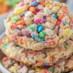 Homemade Fruity Pebble Pudding Cookies photo