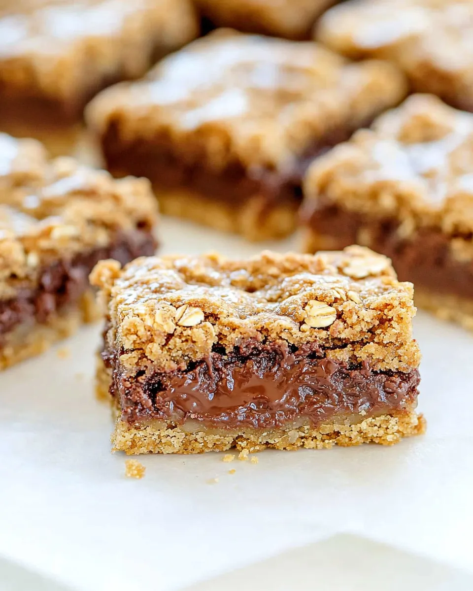 Homemade Fudge Jumbles Recipe: Classic 1980s Oatmeal Chocolate Cookie Bars photo