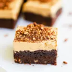 Homemade Fudgy Brownies with Peanut Butter Buttercream photo