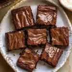 Homemade Fudgy, Crinkly, Brown Butter Brownies. photo