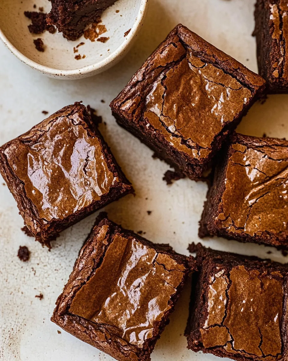 Easy Fudgy, Crinkly, Brown Butter Brownies. dish photo