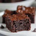 Homemade Fudgy Double Chocolate Black Bean Brownies photo