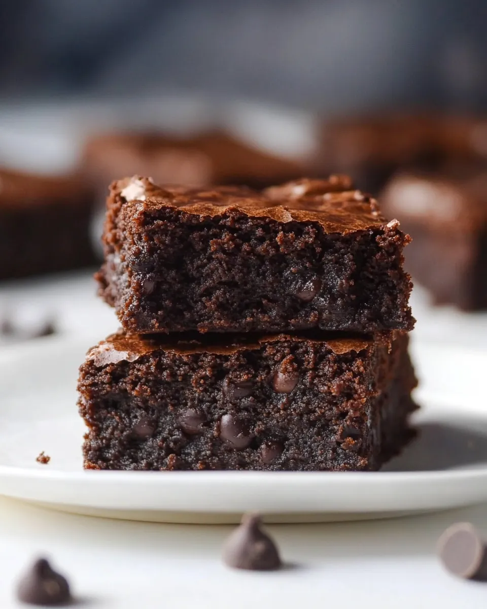 Ultimate Fudgy Double Chocolate Black Bean Brownies recipe photo