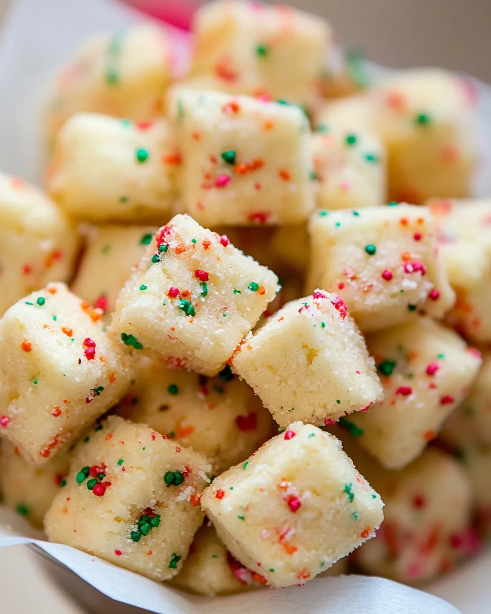 Homemade Funfetti Shortbread Bites photo