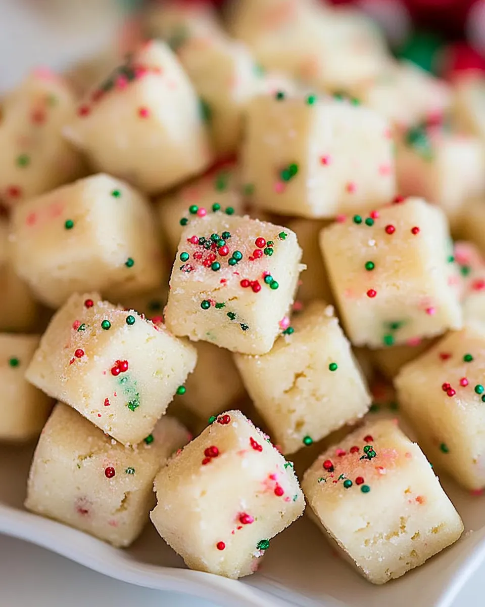 Delicious Funfetti Shortbread Bites shot