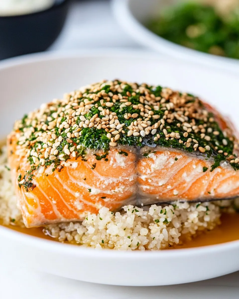 Delicious Furikake Salmon dish photo